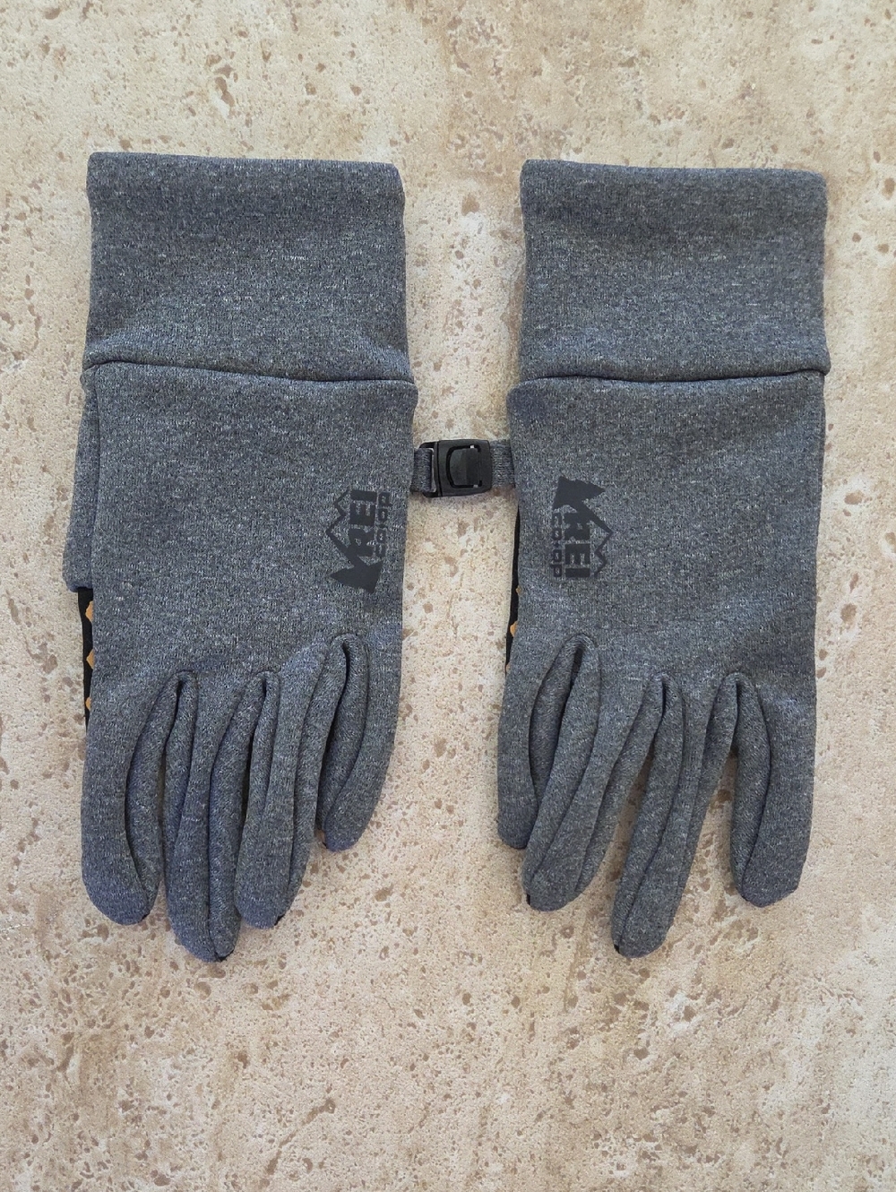 REI Kid's Dark Gray Fleece Touchscreen Gloves